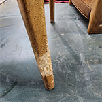 Two Chairs (the chewed up leg) before