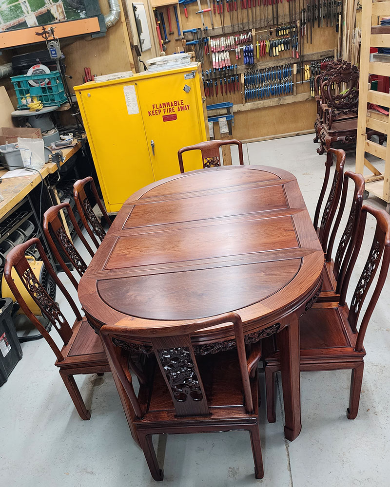 rosewood dining table